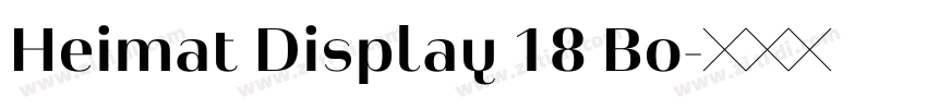 Heimat Display 18 Bo字体转换